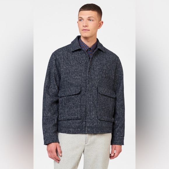 Ben Sherman WOOL BLEND BLOUSON JACKET - Picture 3 of 5